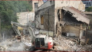 Počelo rušenje na Slaviji